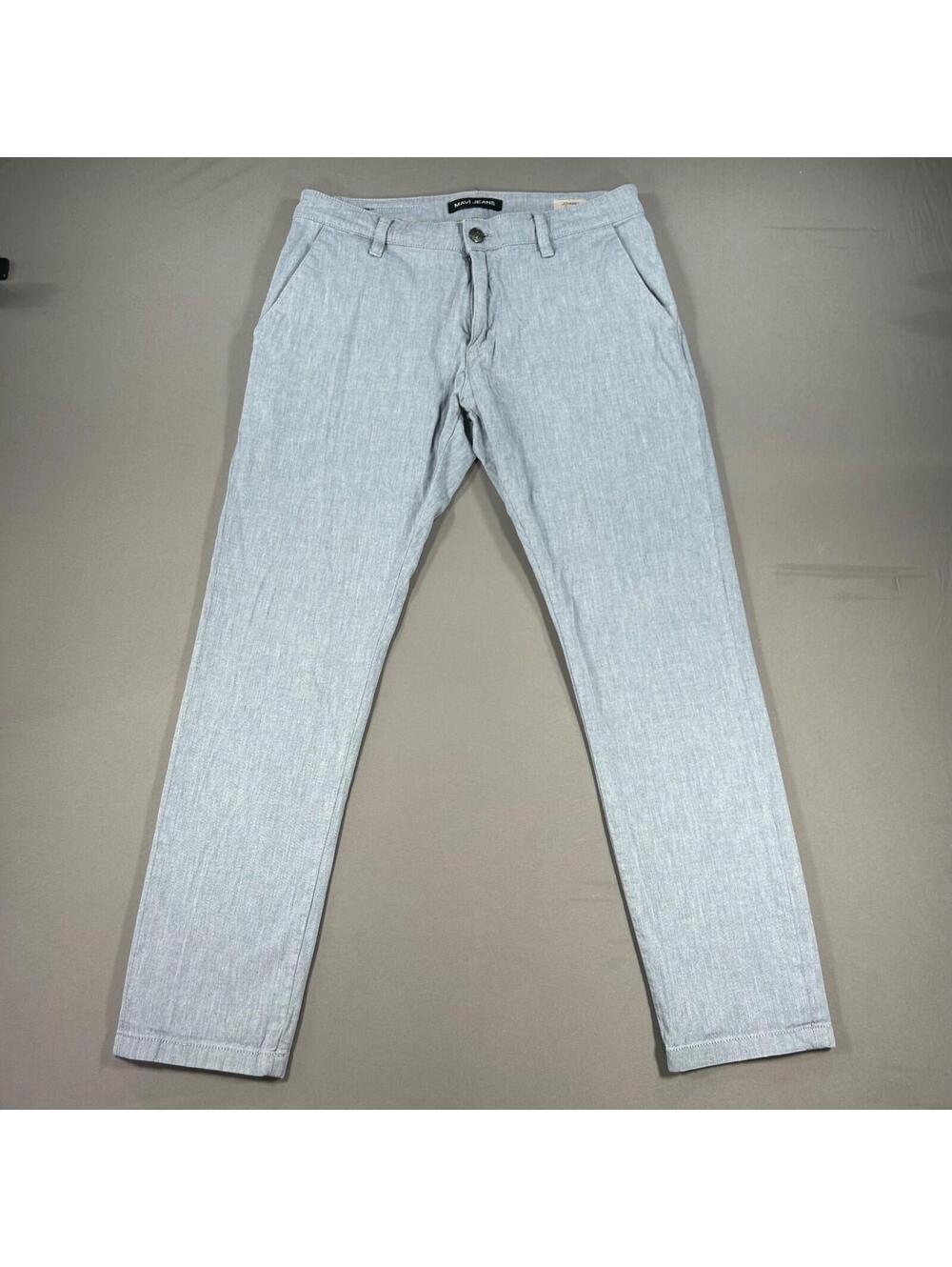 Mavi Chino Johnny Slim Leg Fit Pants Gray Men's Size 32x30 Slash Pocket